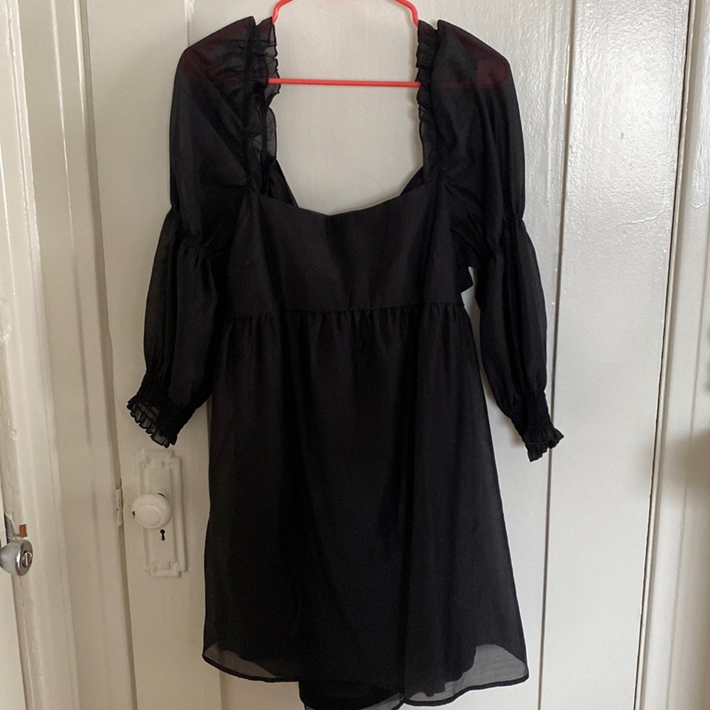 Puff Sleeve Babydoll Dress